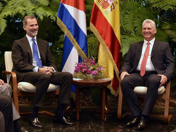 Díaz-Canel and Felipe VI hold official talks