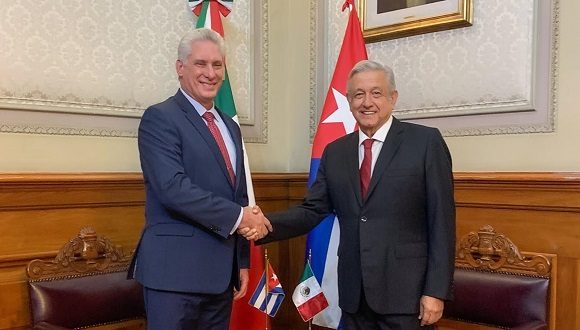 Mexicans highlight the visit of the Cuban president to the sister nation
