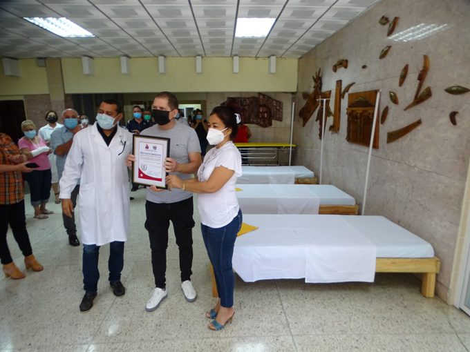 The altruism was recognized in a special way in “Céspedes” hospital in Bayamo