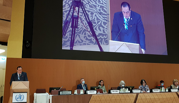 Minister of Health at the 75th WHO Assembly: The control of covid-19 has been possible because Cuba puts the human being at the center of its policies